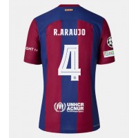 Pánský Fotbalový dres Barcelona Ronald Araujo #4 2023-24 Domácí Krátký Rukáv